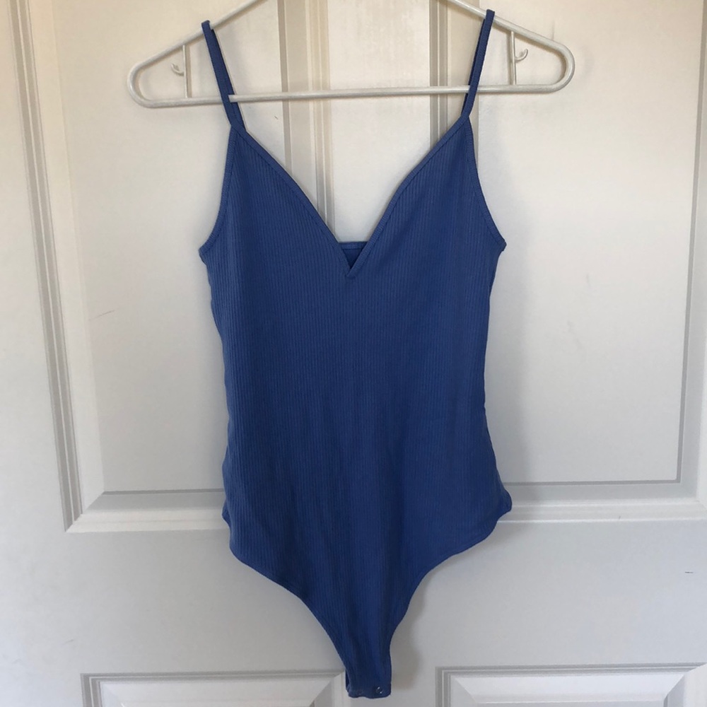 Pacsun Periwinkle Ribbed Body Suit